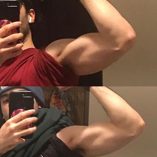 Ben added some muscle before vacation! 