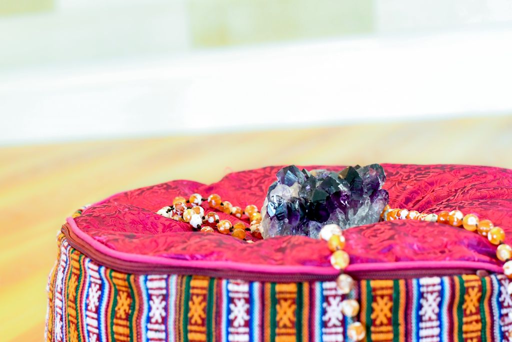 Crystals are used throughout the Reiki session to 
