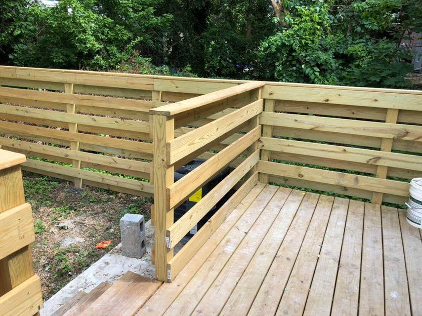 Finish rear deck UPenn 