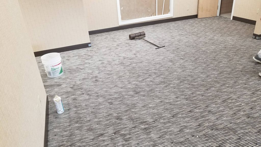 double stick busy commercial cut pile