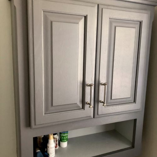 Cabinet I painted. 