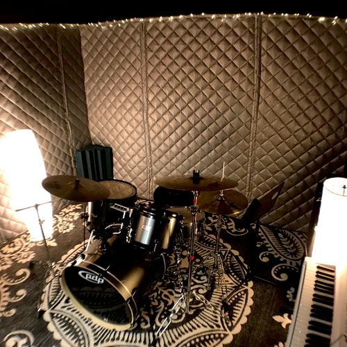The drum room at Union Lesson Studios.