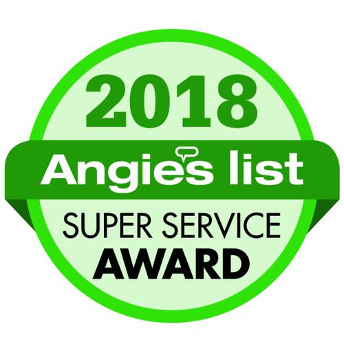 We have been Angie's List Super Service Award Winn