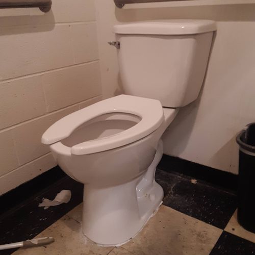 new toilet installation