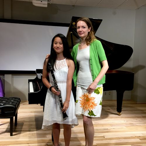With my student Alicia after the recital.
