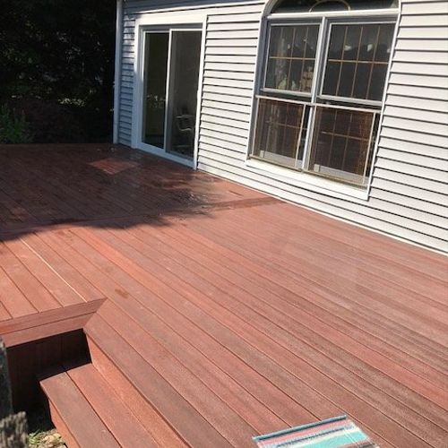 We hired Rich to re-do an old rotting deck that wa