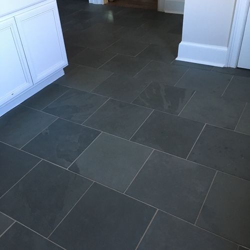 Grout cleaning- after
