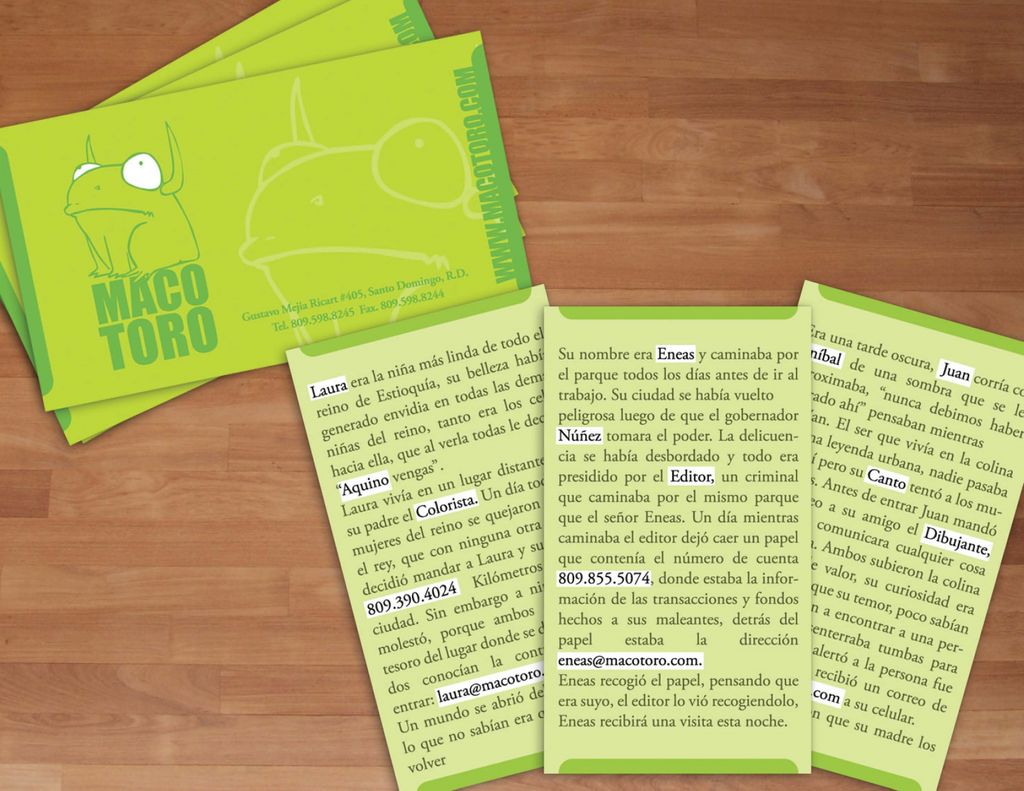 Macotoro - Business Cards