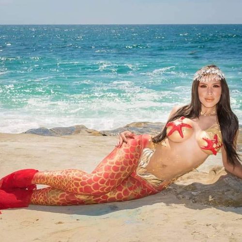 Mermaid in La Jolla.