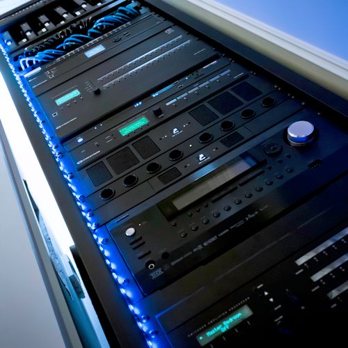Crestron rack, full home automation