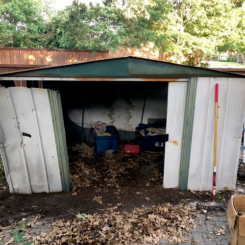 Shed Tear Down and Removal. 