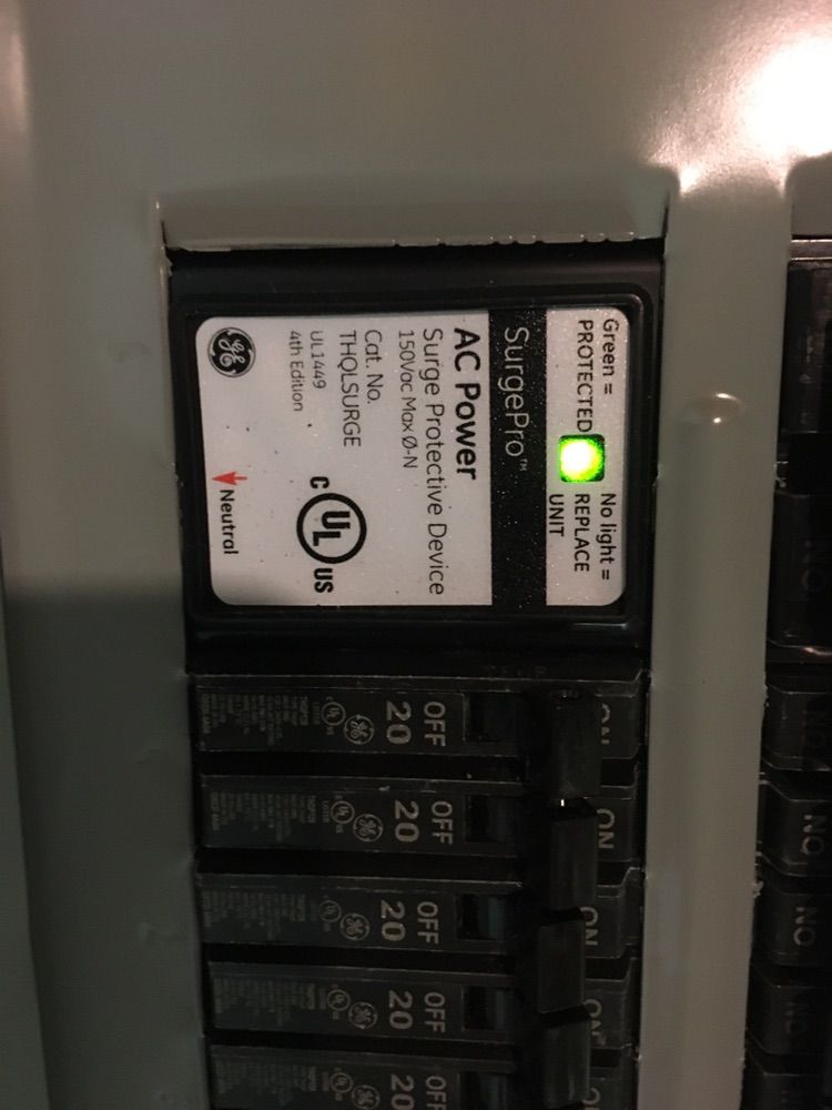 Whole home surge protector. 