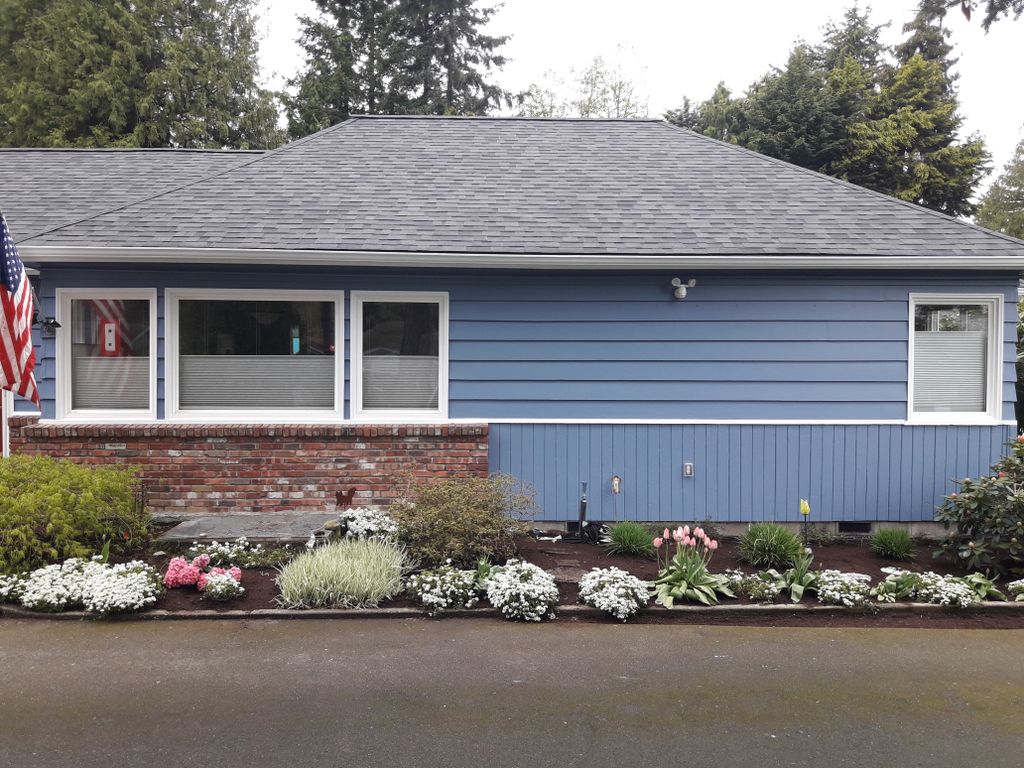 after (sky blue body, white window trim)