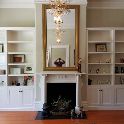 Fireplace Nook Cabinets