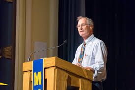 Addressing the MUHS student body