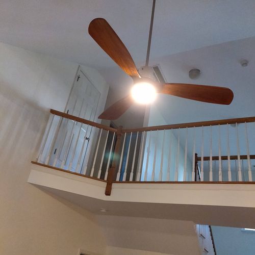 The new ceiling fan looks great!