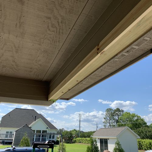 Replacing old wood and columns