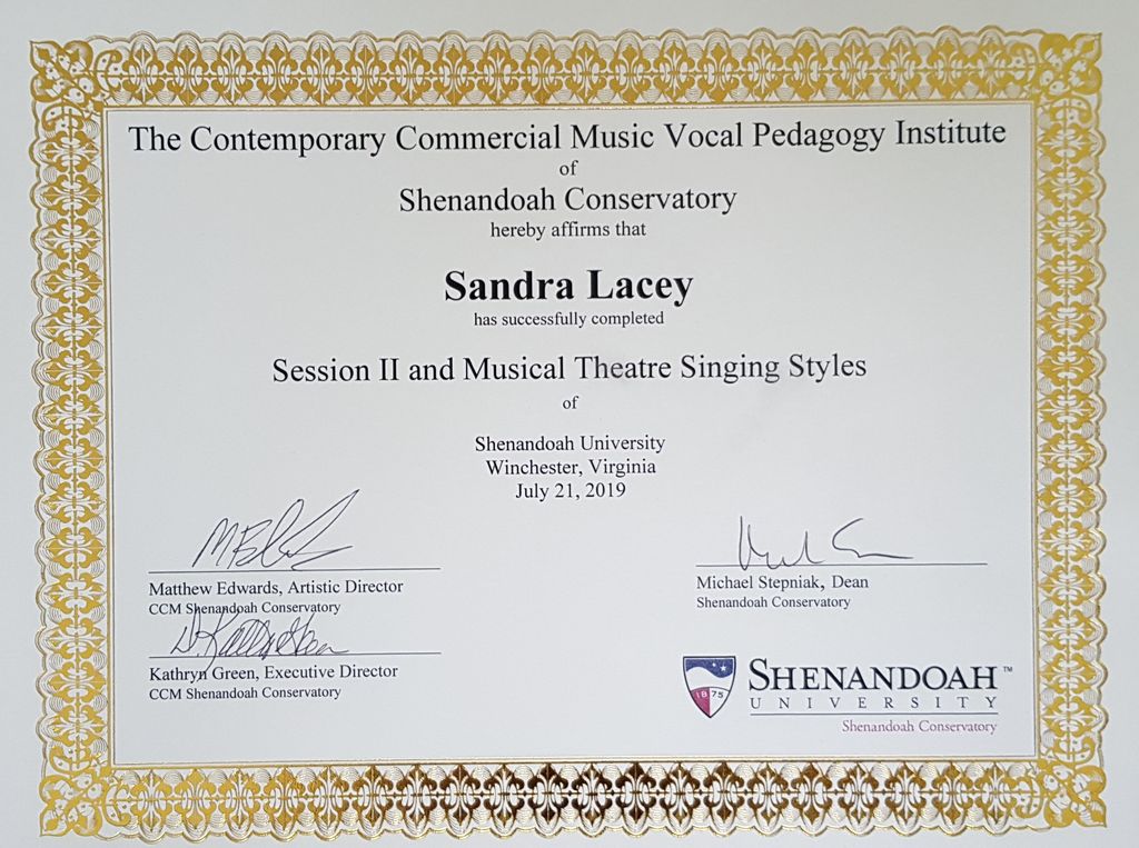 Shenandoah U's Vocal Pedagogy