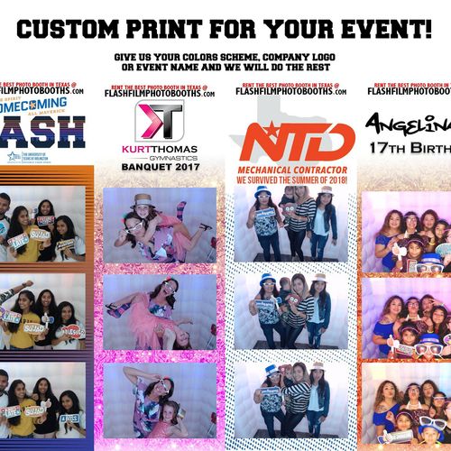 We provide Custom Prints Designed For your event