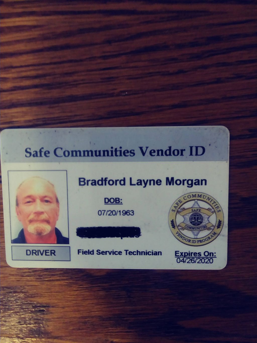 Background check done