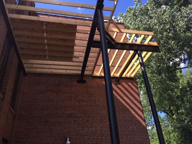 Steel supported deck design