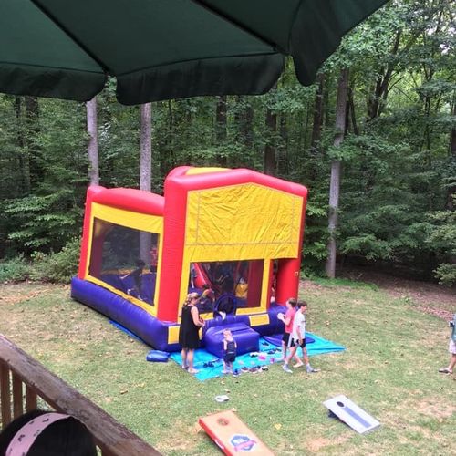 First time ever renting a bounce house. They set t