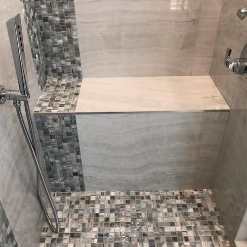 Tile Shower Bench 