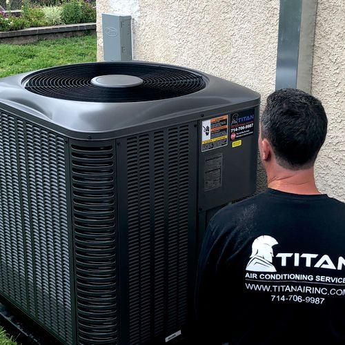 Professional install of A/C unit