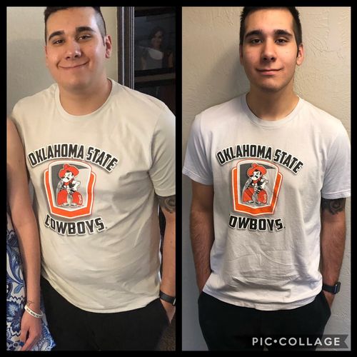 My client Allen. Went from 240 to 199 in 3 months 