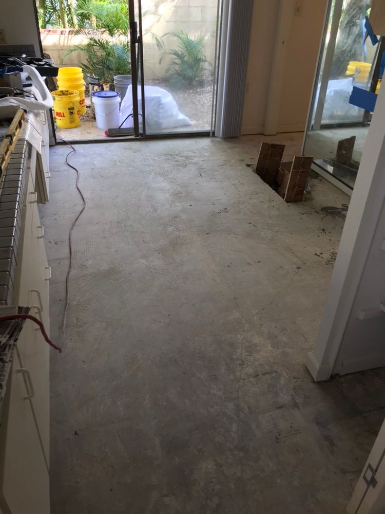 Before bathroom floor pic