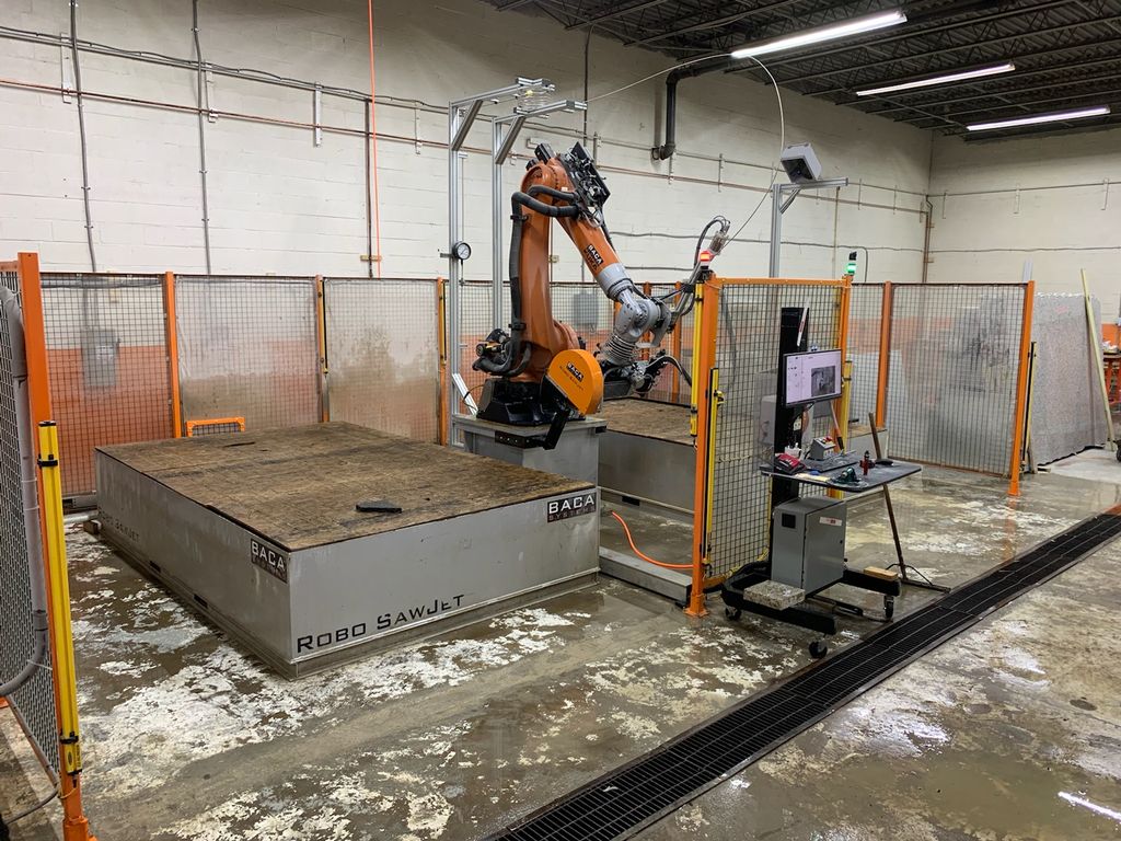Our cutting robot KUKA