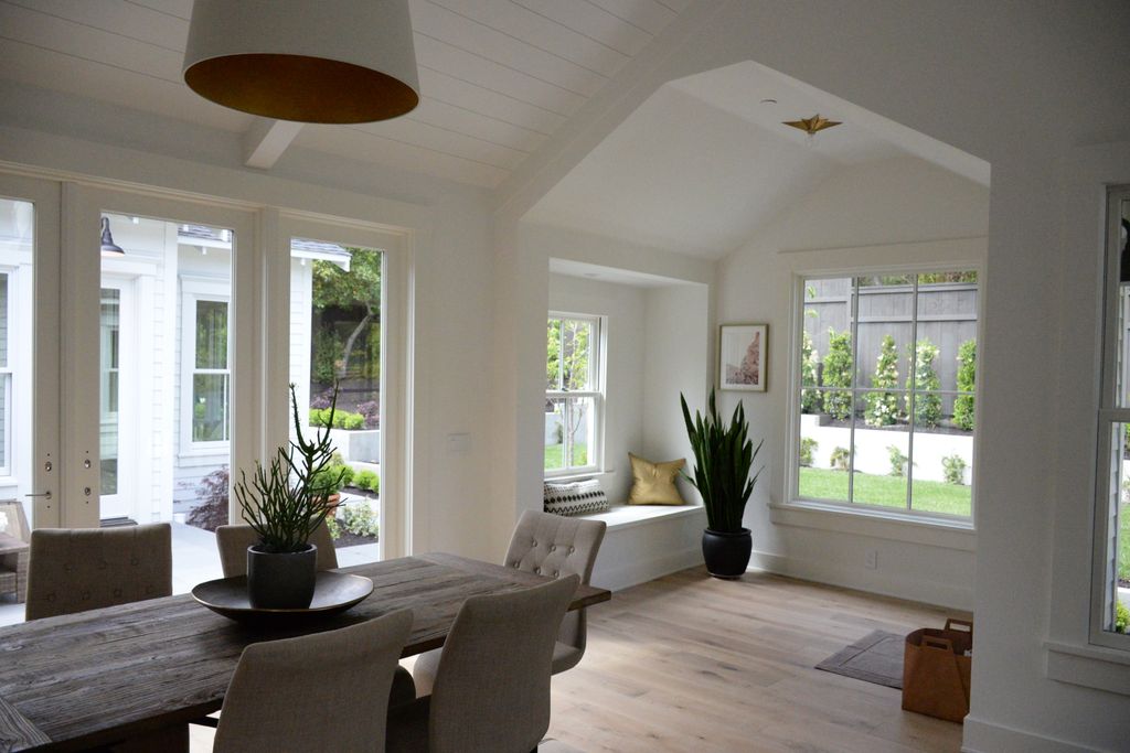 Family room of a brand new home. Mill Valley, CA