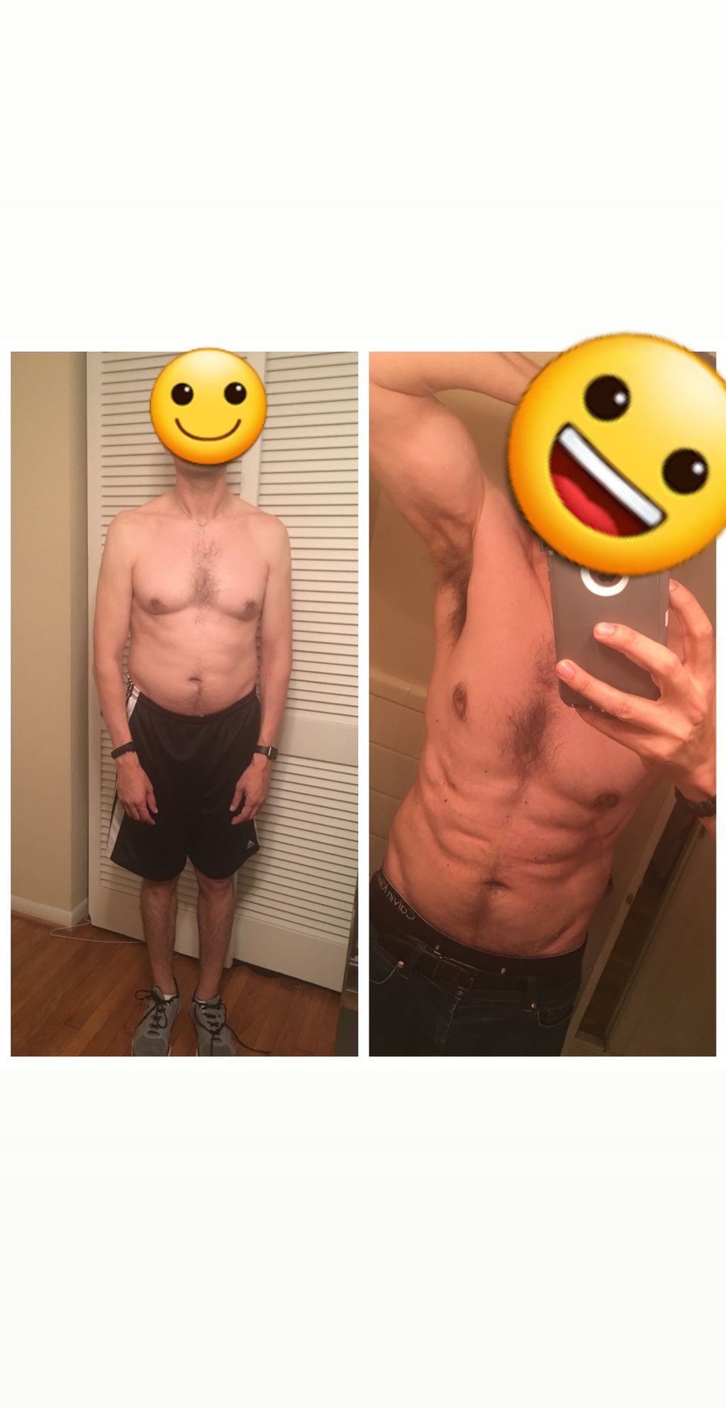 10 lbs up.. Lost fat and gained Muscle