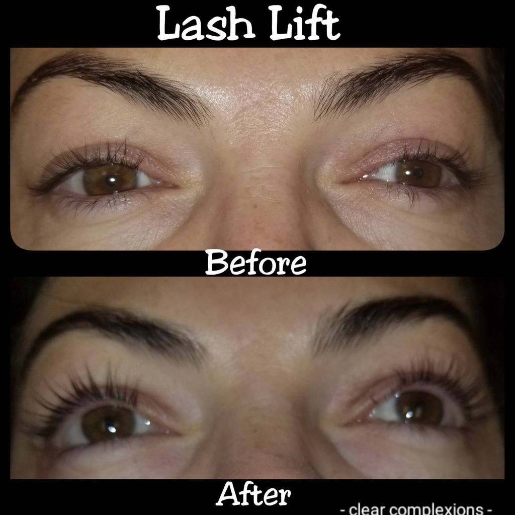 Lash Lift to curl the lashes up.