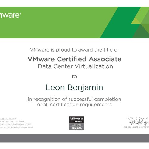 VMWare Certified Associate