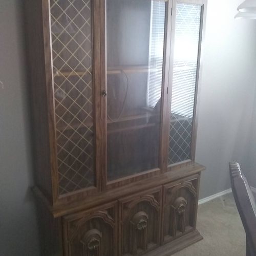 I needed a china cabinet I inherited moved to my h