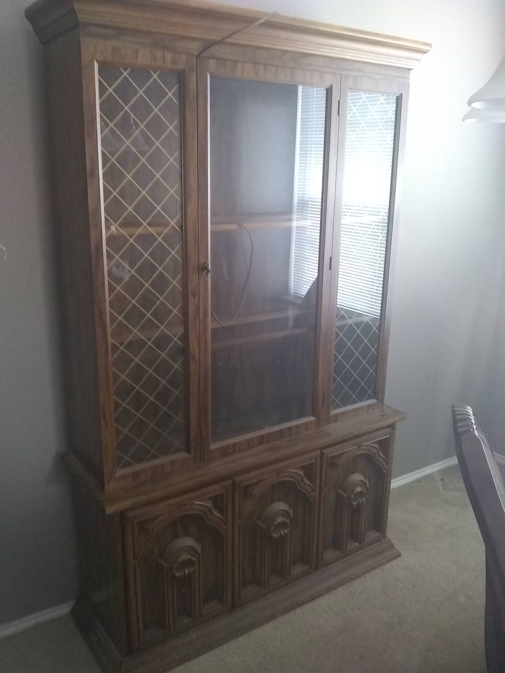 I needed a china cabinet I inherited moved to my h