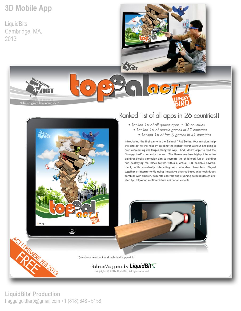 Toppal, 3D Mobile App