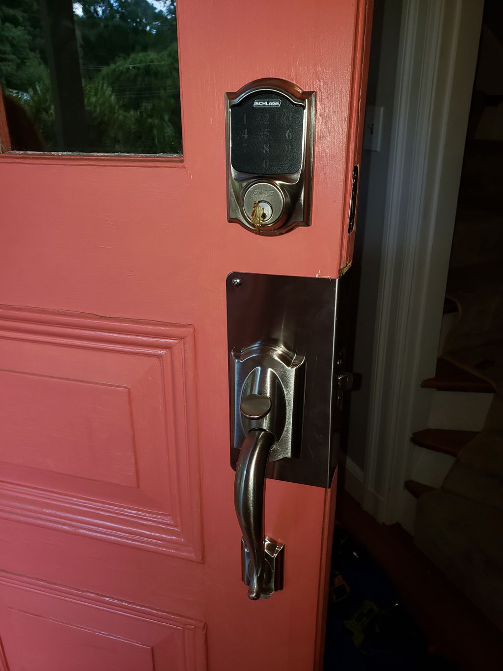 After Install of Handleset and Keypad Deadbolt