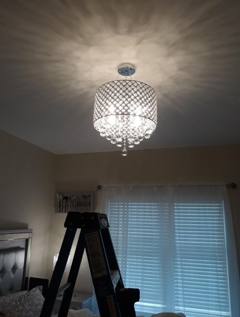 Did a great job installing my chandelier in a time