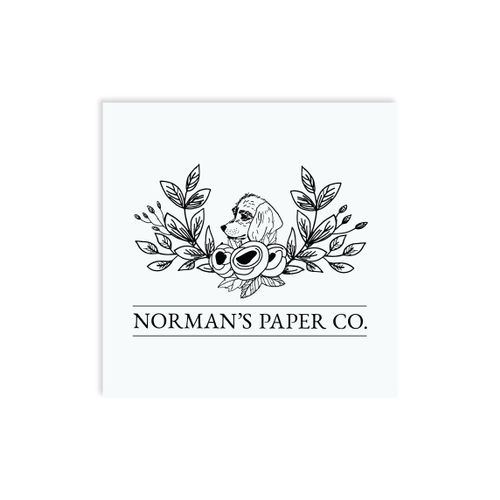 Norman's Paper Co. | Black & White Logo