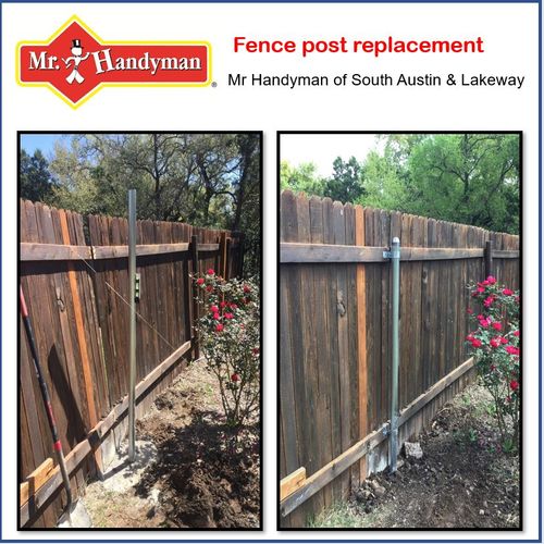 We do fence repairs, fence replacements, fence sta