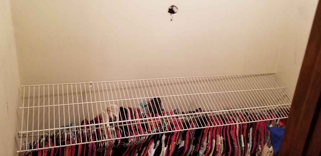 collapsed shelf unit 