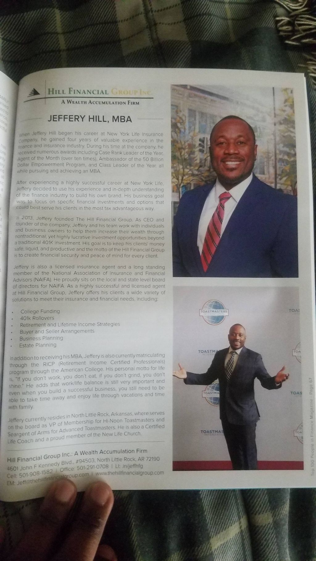 Top 100 in Finance Magazine 
