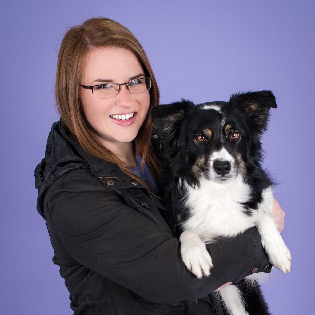 Alyssa (owner) and one of her dogs, Zoey, a 5 year