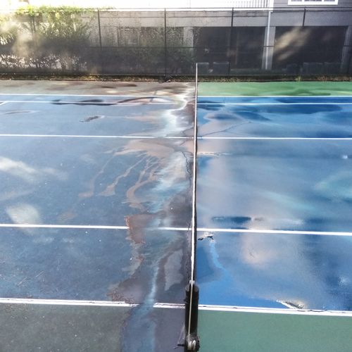 Tennis court cleaning done in Atlanta Ga