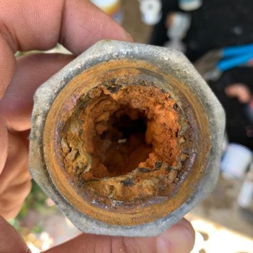 Corroded Galv pipe