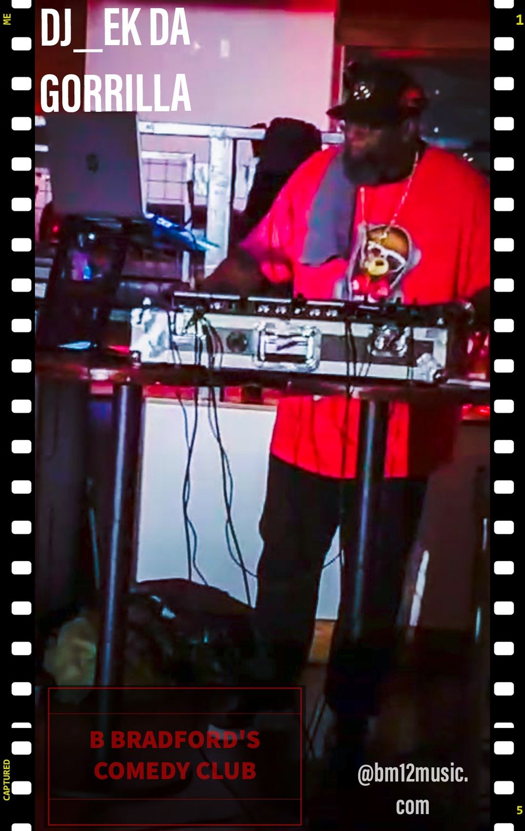 Getting the crowd hyped before the Comedy Show sta