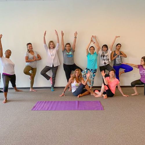 An amazing Corporate Yoga Class 