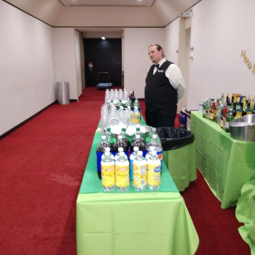 We work for caterers, too. This was at an event at